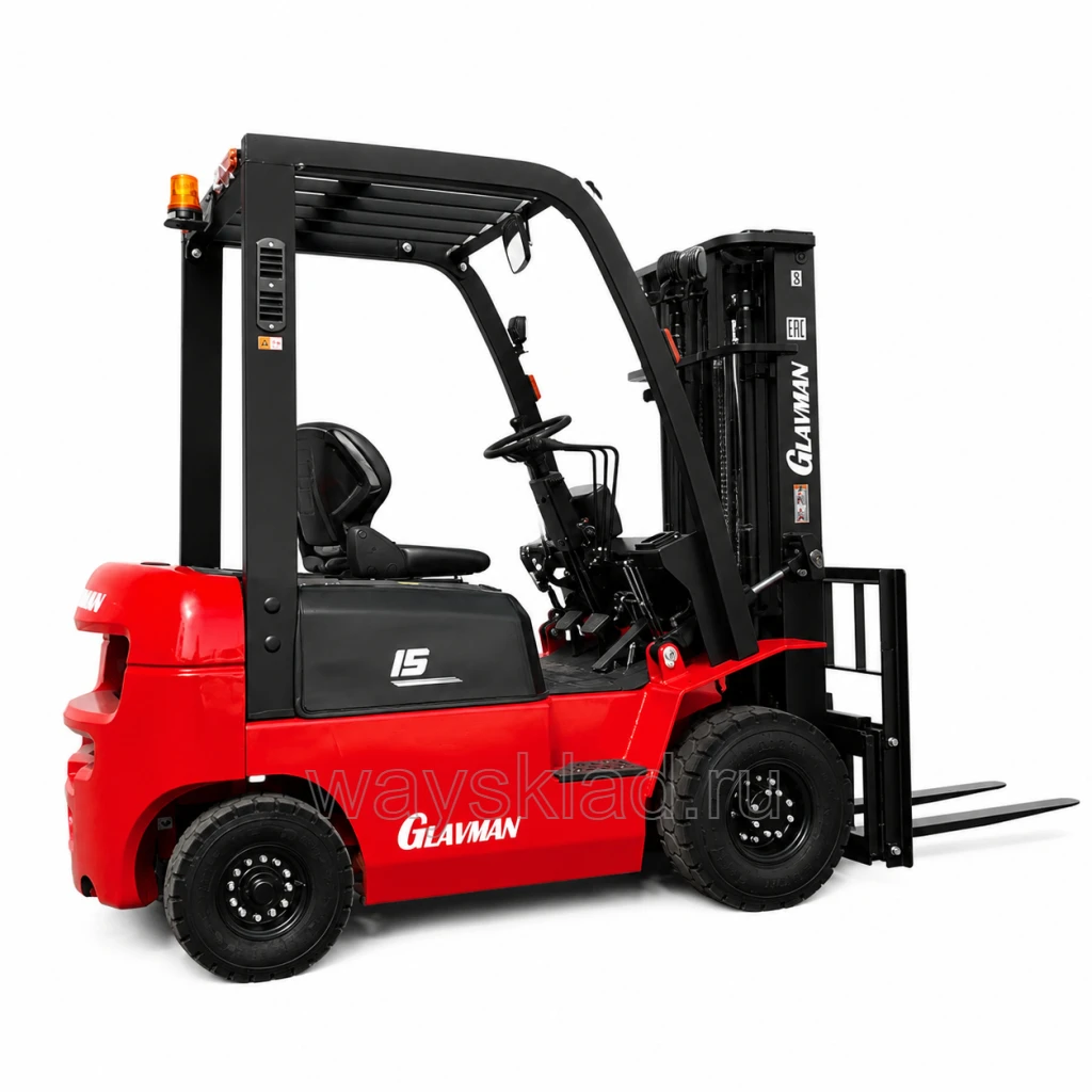 Автопогрузчик вилочный дизельный GLAVMAN CPCD15-AG2 3000 мм 1500 кг SS PN 4