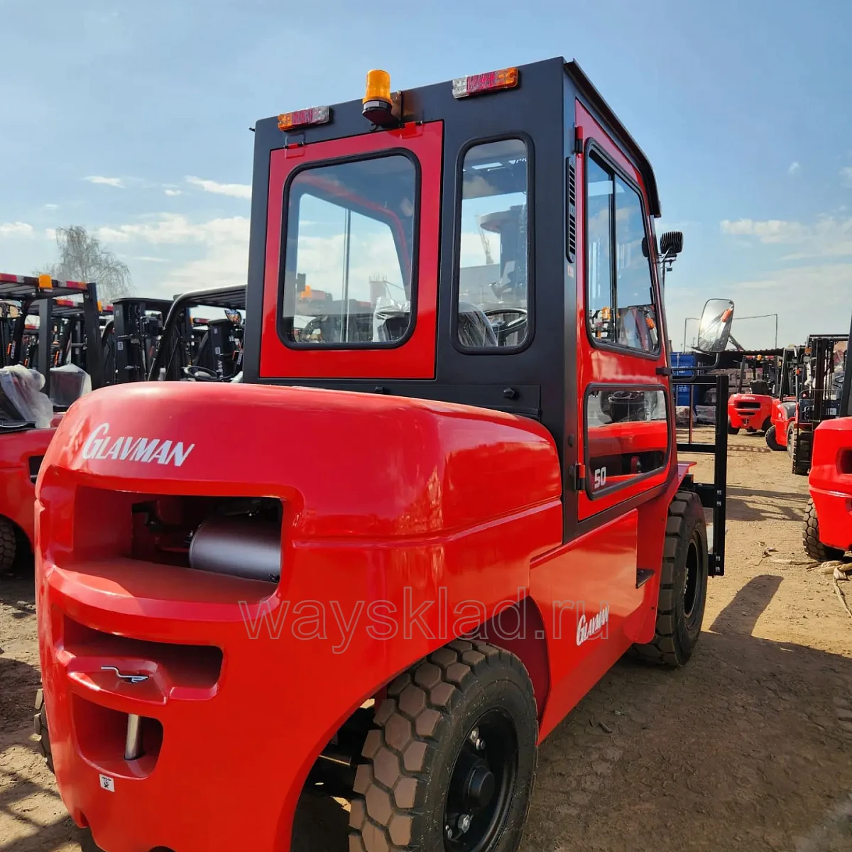 Автопогрузчик вилочный дизельный GLAVMAN CPCD50-AXG53 3000 мм 5000 кг SS Cabin 9