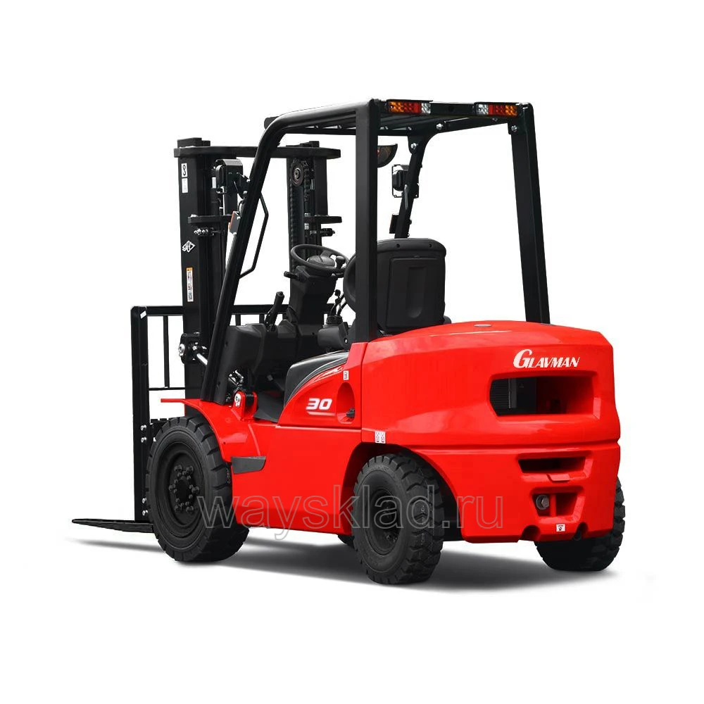 Автопогрузчик вилочный дизельный GLAVMAN CPCD30-XRW10F 4500 мм 3000 кг SS FFL EG PN F1220 2