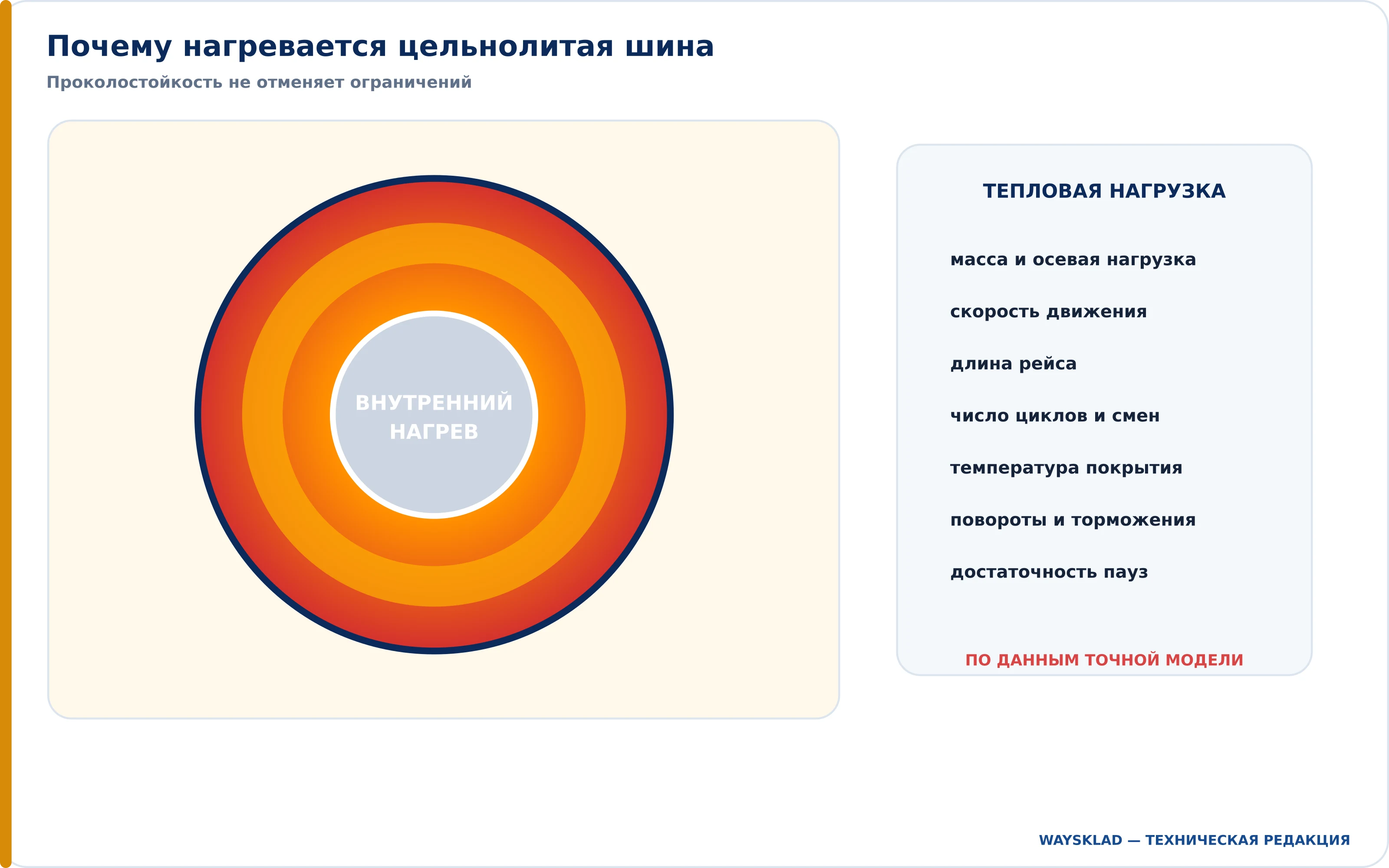 Нагрев цельнолитой шины вилочного погрузчика