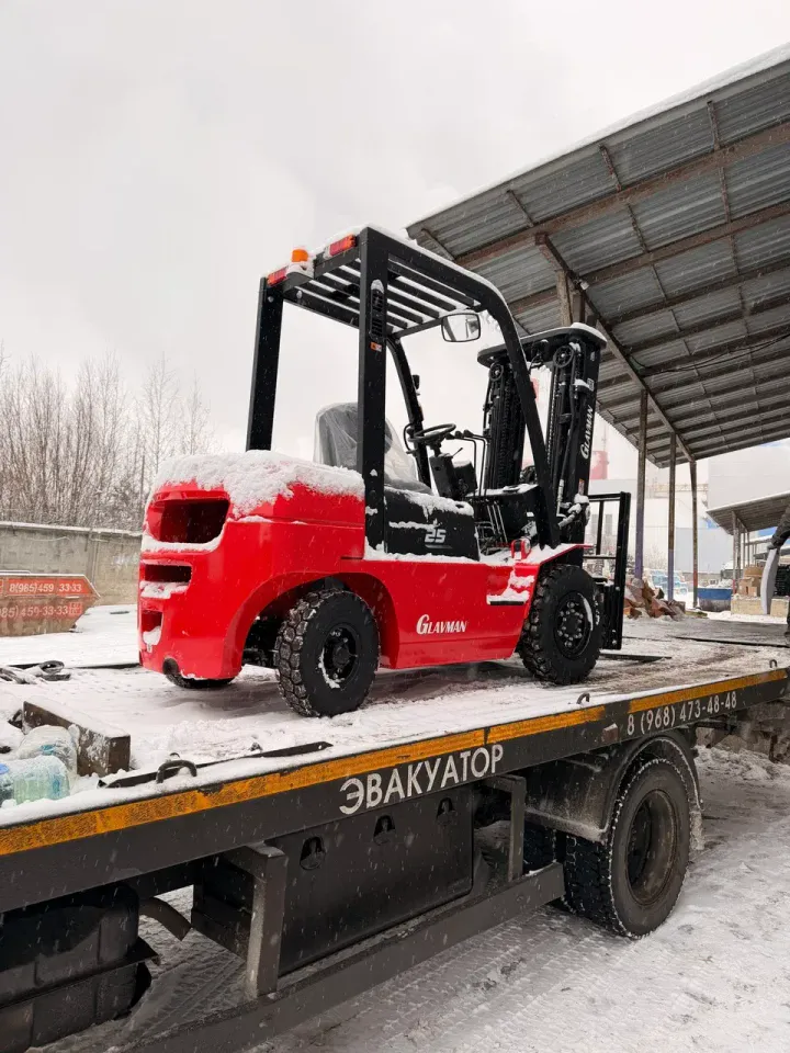 Отгрузка дизельного вилочного погрузчика Hangcha / Glavman 3.0 т, 4.5 м в Махачкалу — фото 2