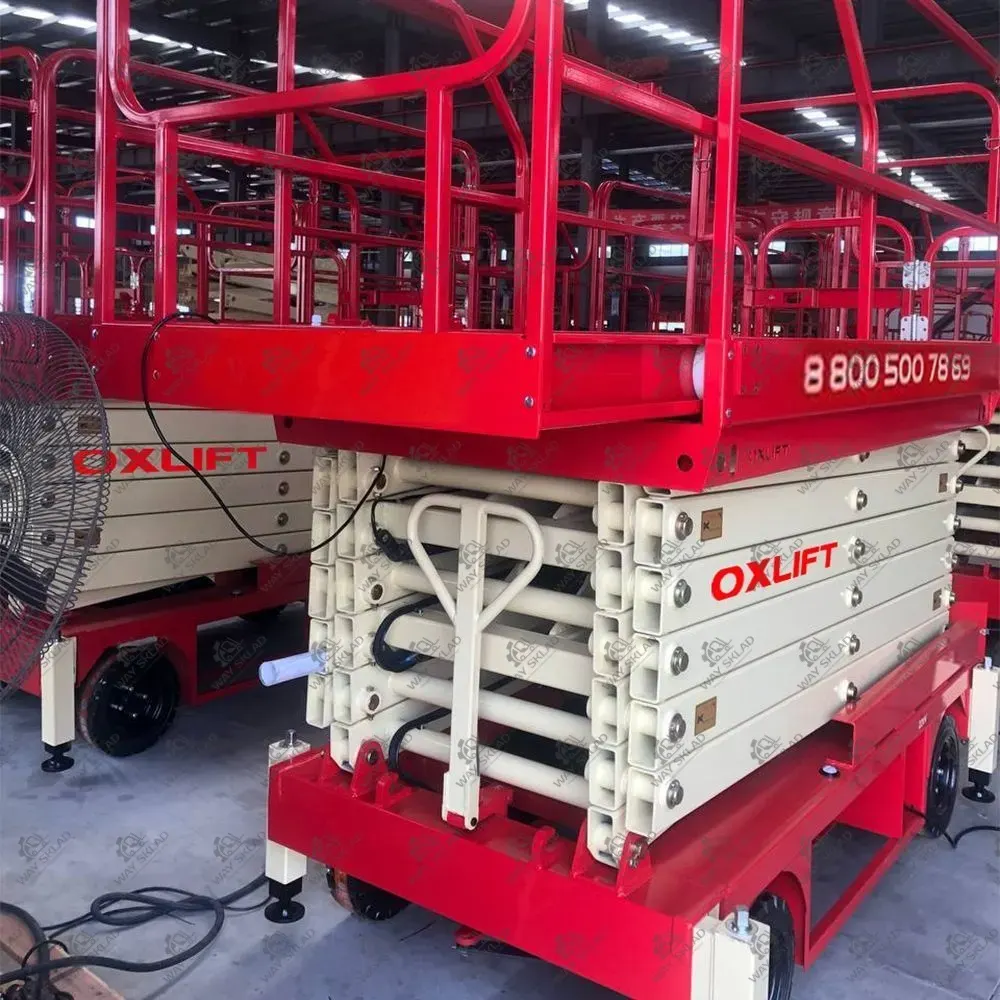 Ножничный Подъемник Передвижной OXLIFT QX-050-070 7000 мм 500 кг с выдвижной платформой 2
