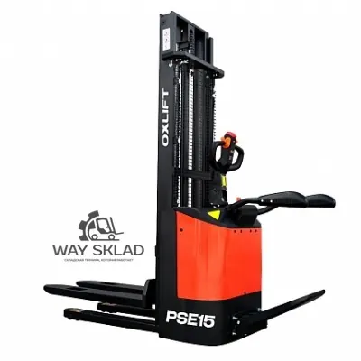 Самоходный штабелер OXLIFT PSE15 3600 мм 1500 кг с платформой для оператора