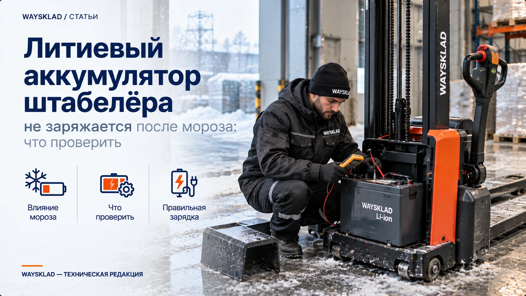 Не заряжается после холода — редакционная схема