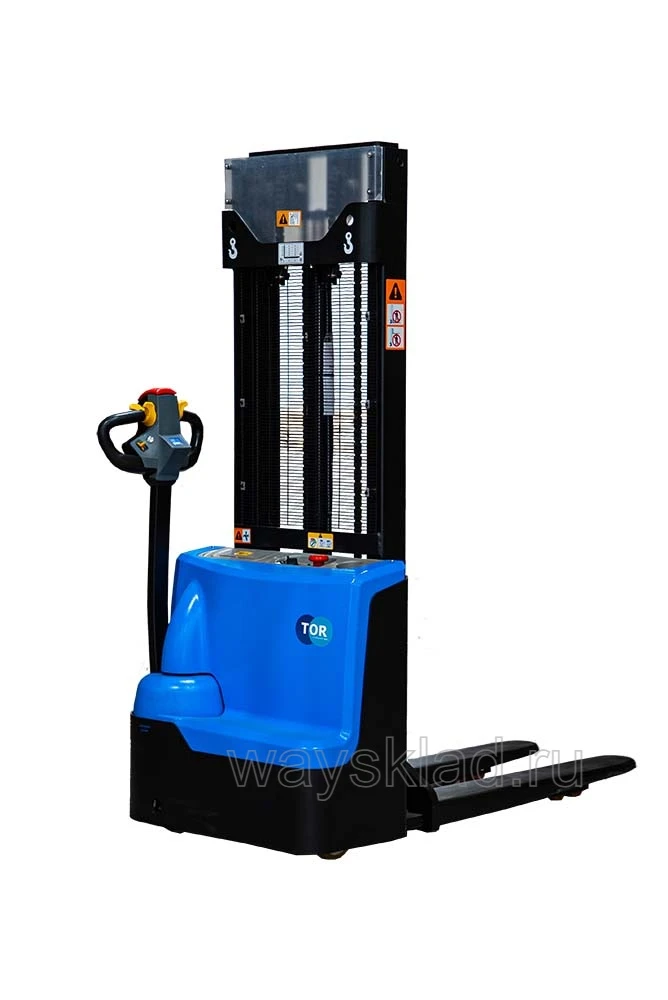 Штабелер самоходный 1,5 т 2,5 м TOR WS15H-2500SC PRO 24/85 В/Ач контр. скорости подъема 1