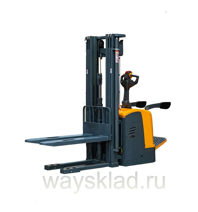 Штабелер самоходный 1,5 т 4,5 м XILIN CDDK15-III Li-ion 24/150 В/Ач (с платформой) — вид товара