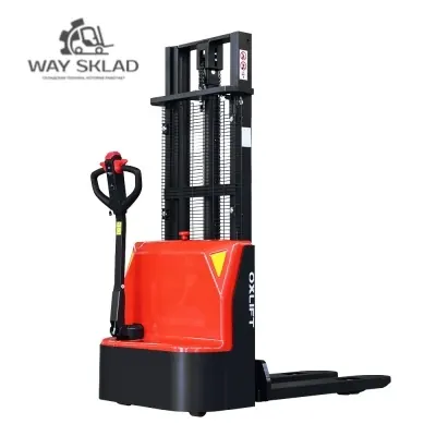 Самоходный штабелер OXLIFT PSE15L 1500 кг 3200 мм GEL 24V/75Ah