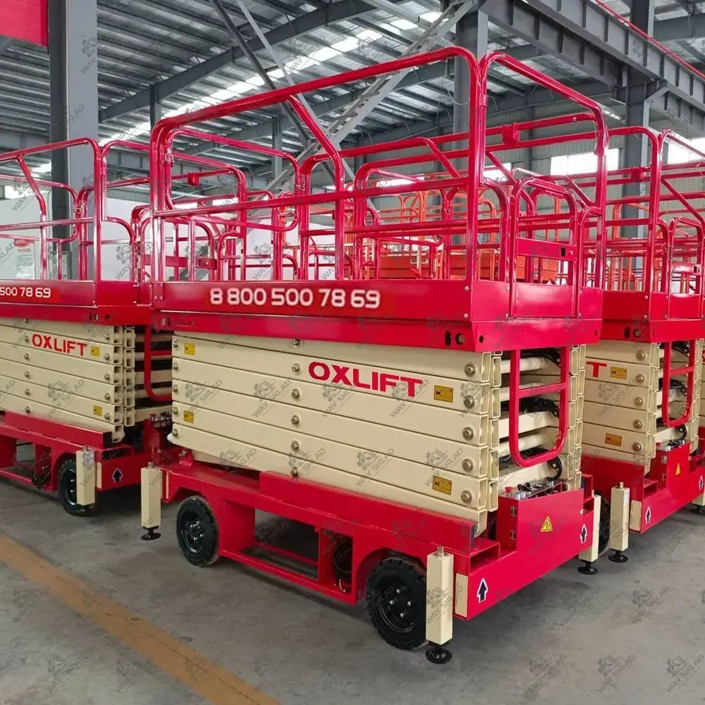 Ножничный Подъемник Передвижной OXLIFT QX-050-070 7000 мм 500 кг с выдвижной платформой 6
