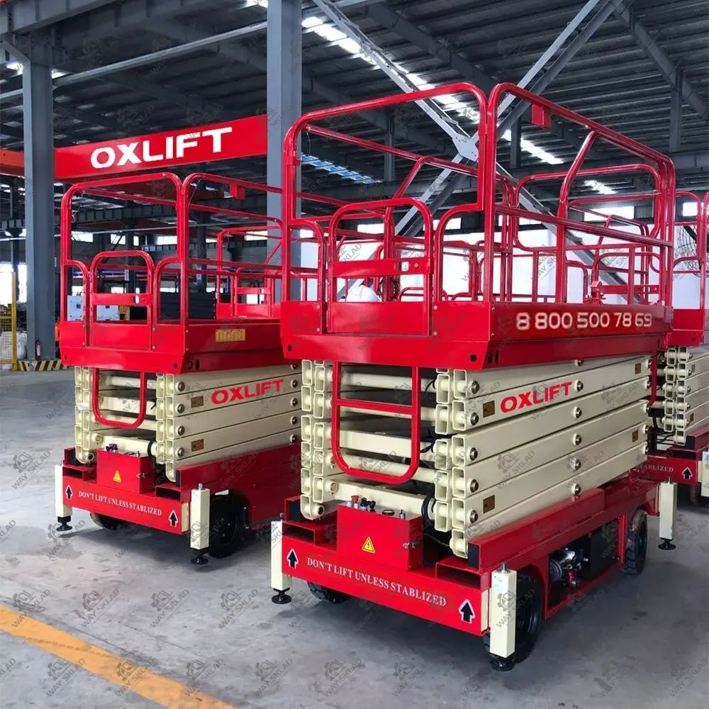 Ножничный Подъемник Передвижной OXLIFT QX-050-070 7000 мм 500 кг с выдвижной платформой 3