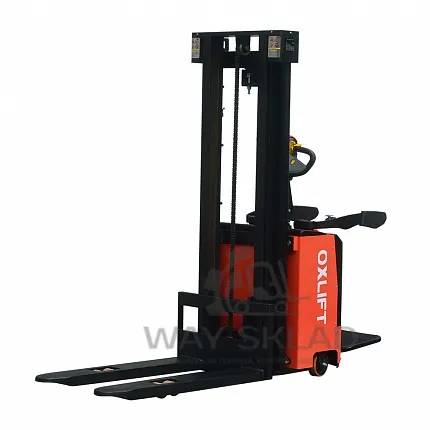 Самоходный Штабелер OXLIFT BX20L-4X 3600 мм 2000 кг с платформой для оператора с двумя гидроузлами литий-ионный