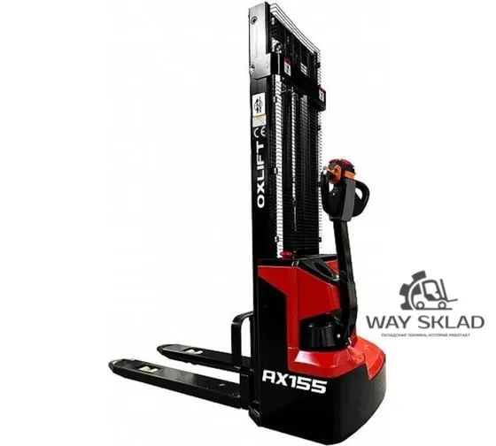 Самоходный Штабелер OXLIFT AX155 3600 мм 1550 кг Gel 120Ah
