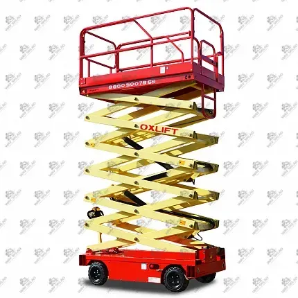 Самоходный (поводковый) подъемник ножничного типа с питанием от АКБ 7000 мм 500 кг 1