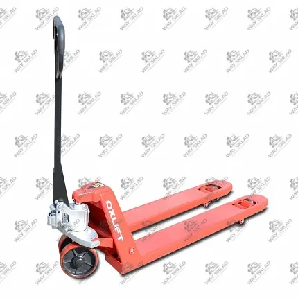 Ручная гидравлическая тележка OXLIFT OX25-L1150-W450 1150 мм 2500 кг узковильная 1