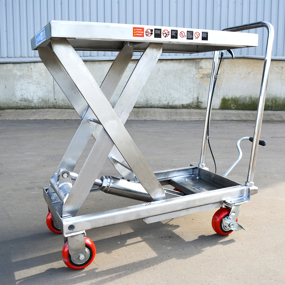 Нержавеющий передвижной подъёмный стол OXLIFT OXF50-STEEL — дополнительное фото 3